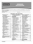 Maytag MFX2876DRM Use & Care Manual