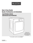 Maytag MED3100DW Use & Care Manual