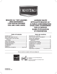 Maytag W10550278A User's Manual