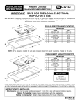 Maytag Cooktop MEC5430 User's Manual