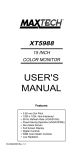 MaxTech XT5988 User's Manual