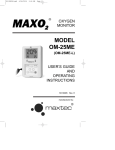 MaxTech MAXO2 OM-25ME User's Manual