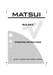 Matsui America M22LID618 User's Manual