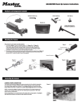 Master Lock Datsen Back-up Camera 4843 User's Manual