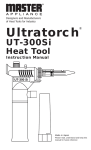 Master Appliance ULTRATORCH UT-300SI User's Manual