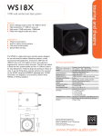 Martin Audio WS18X User's Manual