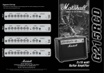 Marshall Amplification MG215RCD User's Manual