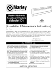 Marley Engineered Products D User's Manual