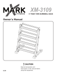 Mark Of Fitness , Inc. Home Gym 3' four tier dumbbell rack User's Manual