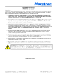 Maretron LP-200012UL User's Manual