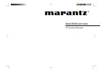 Marantz SR5400U User's Manual