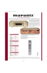 Marantz SA-11S1 User's Manual