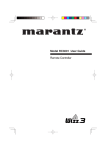 Marantz RC3001 User's Manual