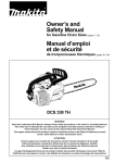 Makita DCS 330 TH User's Manual