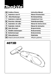 Makita 4073D User's Manual