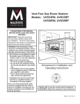 Majestic Appliances UVS33RN User's Manual