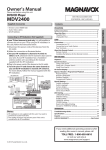 Magnavox MDV2400 User's Manual