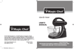 Magic Chef PRVMCSM02 User's Manual