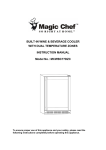 Magic Chef MCWBC77DZC User's Manual
