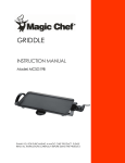 Magic Chef MCSG19B User's Manual