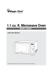 Magic Chef MCM1110W/B User's Manual