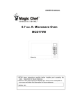 Magic Chef MCD775W User's Manual