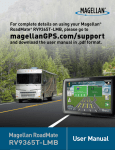 Magellan ROADMAT RV93635T-LMB User's Manual