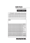 Mackie 1604-VLZ3 User's Manual