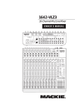 Mackie 1642-VLZ3 User's Manual