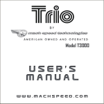 Mach Speed Technologies TRIO T3000 User's Manual