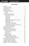 M-Audio Ozone 52803 User's Manual