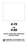 Lowrance electronic X-75 User's Manual