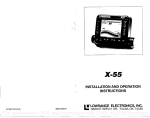 Lowrance electronic X-55 User's Manual