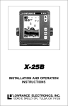 Lowrance electronic X-25B User's Manual