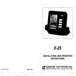 Lowrance electronic X-25 User's Manual