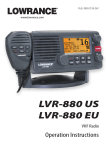 Lowrance electronic LVR-880 EU User's Manual