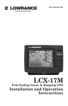 Lowrance electronic LCX-17M User's Manual