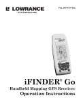 Lowrance electronic iFINDER Go Handheld Mapping GPS Receiver User's Manual