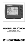 Lowrance electronic GLOBALMAP 3000 User's Manual