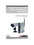 Lorex SG8840 User's Manual