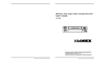 LOREX Technology VCR SG-7960 User's Manual