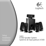 Logitech X-540 User's Manual