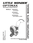 Little Wonder OPTIMAX 2/1/1960 User's Manual