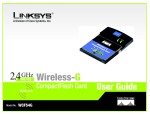 Linksys NULL WCF54G User's Manual