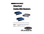 Linksys EtherFast BEFSRU31 User's Manual
