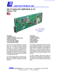 Link electronic SDI to Analog Composite & Y/C DigiFlex 1159 User's Manual