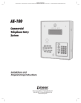 Linear AE-100 User's Manual