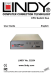 Lindy CPU Switch Duo User's Manual