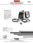 Lincoln Electric WELD-PAK 3200HD User's Manual