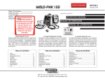 Lincoln Electric WELD-PAK 155 User's Manual